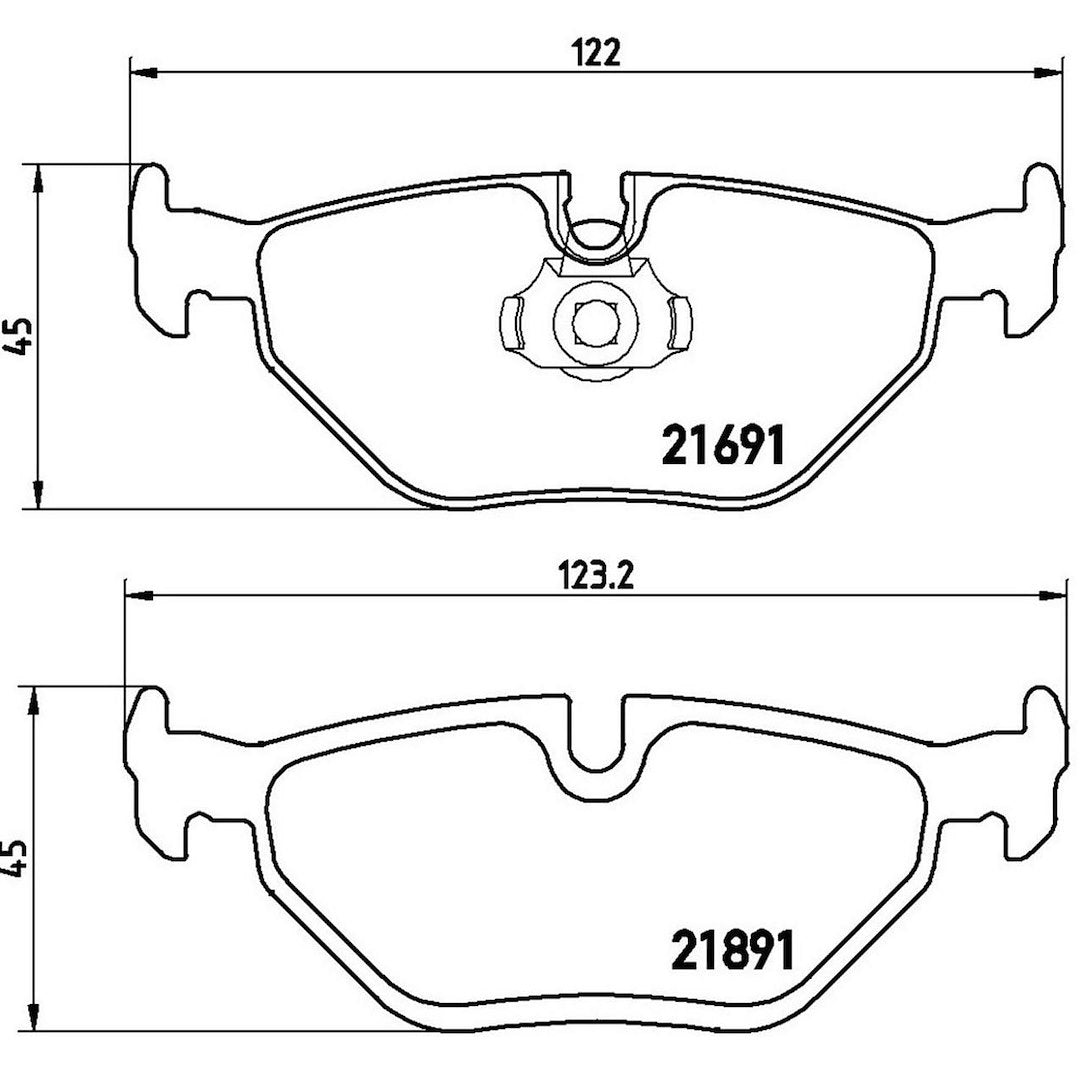 Product of Brembo P06023 Brake Pad - Set Of 4 