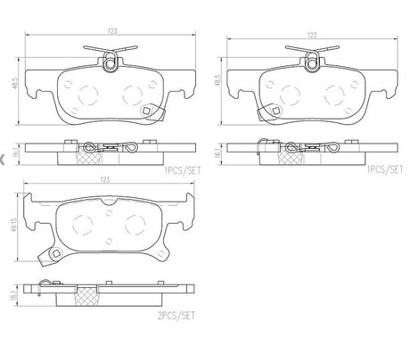 Brembo P07011n Brake Pad||p07011n_R.Jpg||86||brmp07011n||2091535