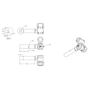 Taco T10-3000-7 Boat Sunshade Mount||t10-3000-7_2.Png||87||t9at1030007||1330708