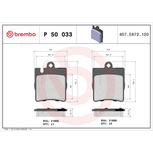 Brembo P50033 Brake Pad||p50033_Drw.Jpg||87||brmp50033||1753350