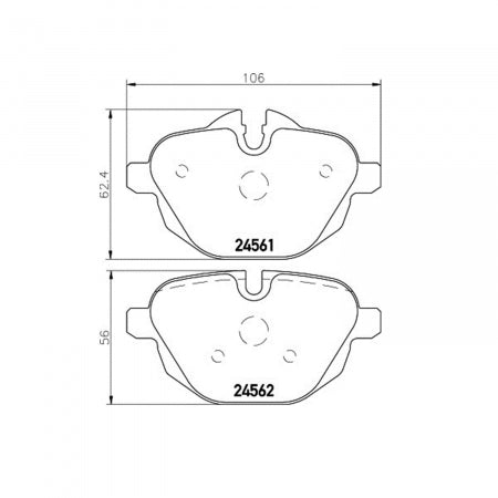 Product of Hella 355013921 Brake Pad - 