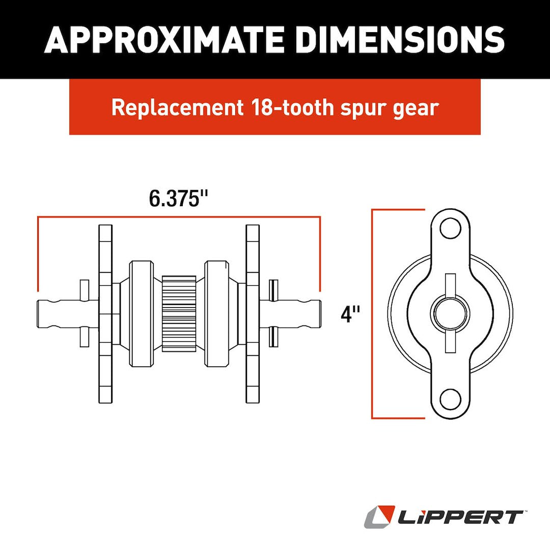 Product of Lippert Components 123356 Slide Out Gear