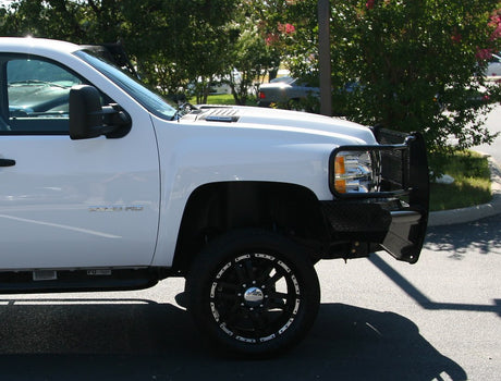Product of Fab Fours CH08-S2060-1 Black Steel Steel Gloss Powder Coated Bumper 