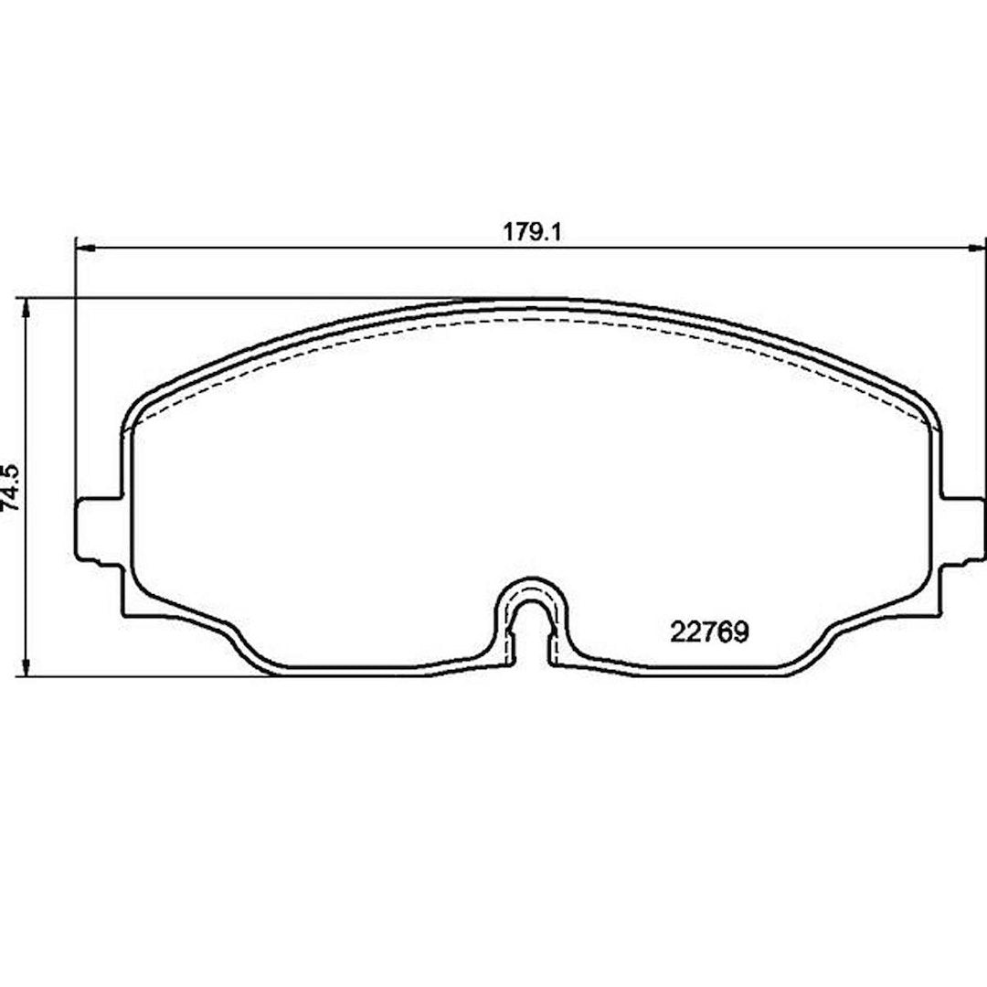 Product of Brembo P85176 Brake Pad - Set Of 4 