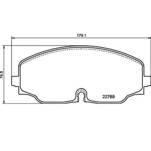 Product of Brembo P85176 Brake Pad - Set Of 4 
