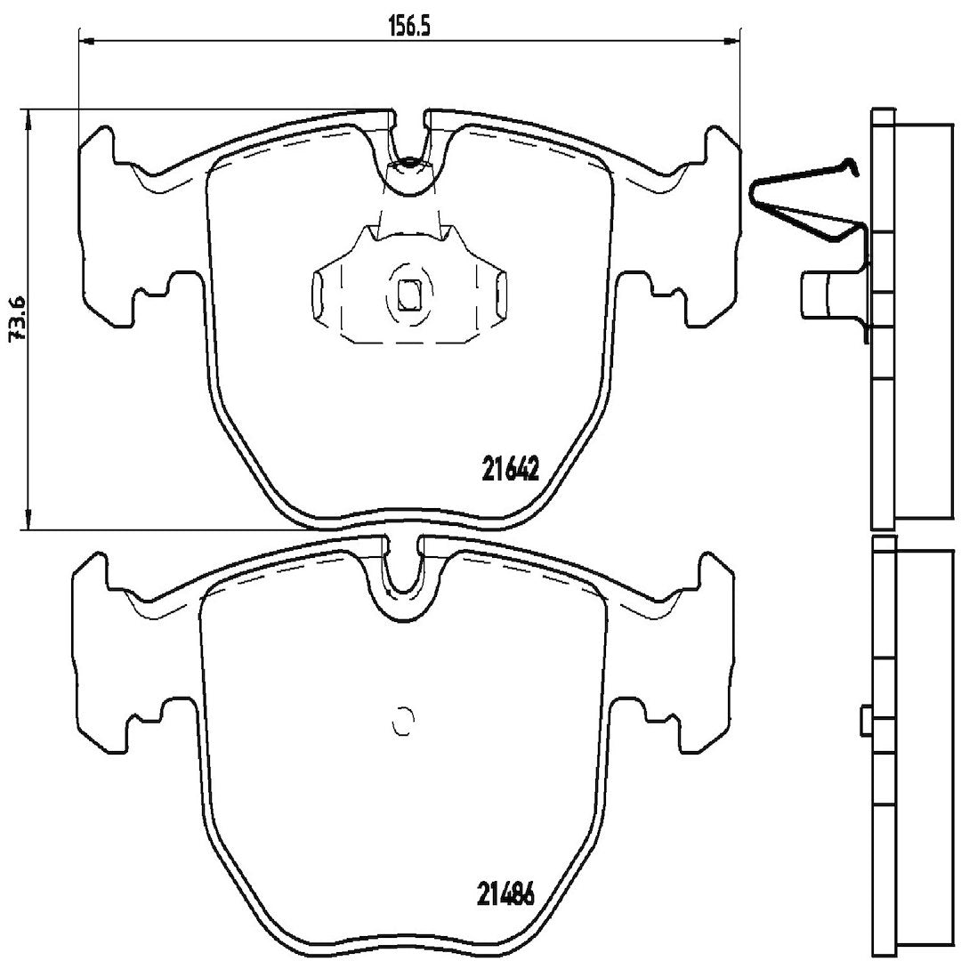 Brembo P06021 Brake Pad||||88||brmp06021||2008882