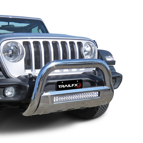 Product of TrailFX B1613S Bull Bar Polished 3-1/2 Inch Yes with skid plate 
