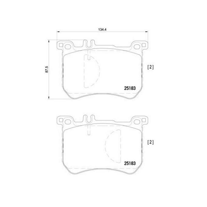 Product of Brembo P50111 Brake Pad - Set Of 4 