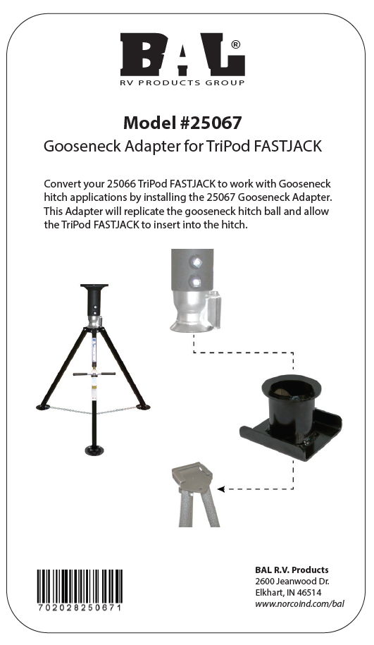 Bal Rv 25067 Gooseneck Trailer Stabilizer Jack Stand||25067_3.Png||88||a6e25067||1654726