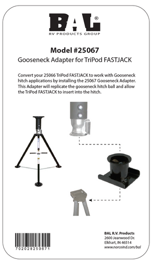 Bal Rv 25067 Gooseneck Trailer Stabilizer Jack Stand||25067_3.Png||88||a6e25067||1654726