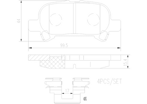 Brembo P83110n Brake Pad||p83110n_1.Png||86||brmp83110n||2104729
