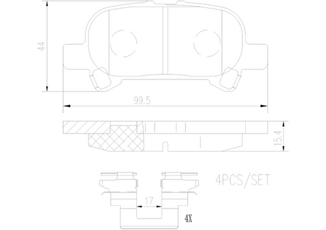 Brembo P83110n Brake Pad||p83110n_1.Png||86||brmp83110n||2104729