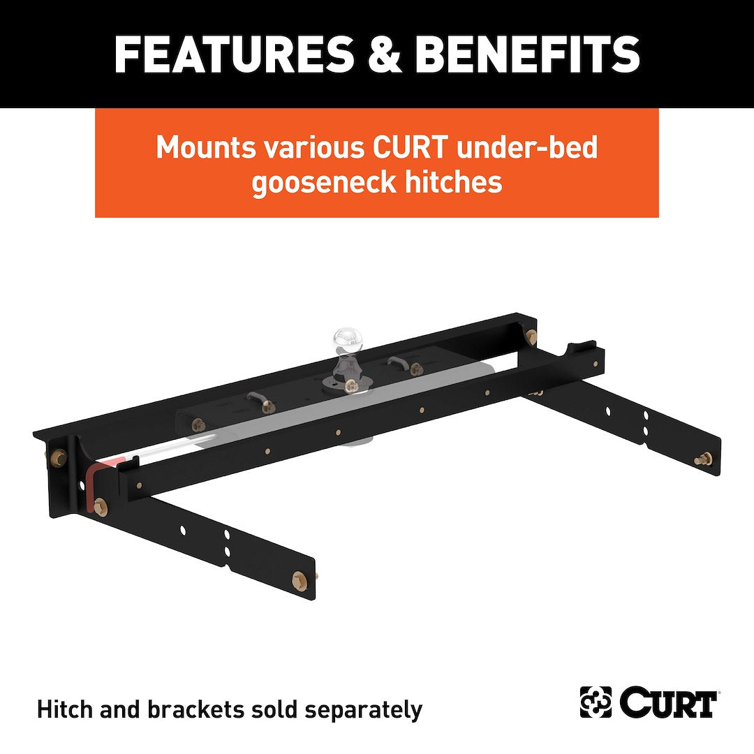 Curt 60631 Gooseneck Trailer Hitch Rail||60631_3008x1990_Fb.Jpg||87||c9360631||1490035