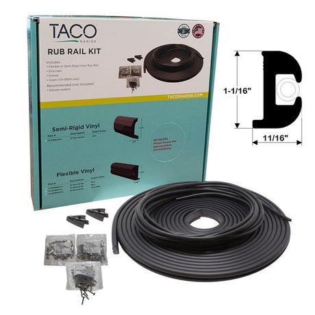 Product of Taco V11-0809bwk50-2 Boat Rub Rail