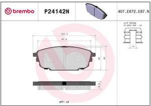 Brembo P24142n Brake Pad||p24142n_R.Jpg||86||brmp24142n||2091692