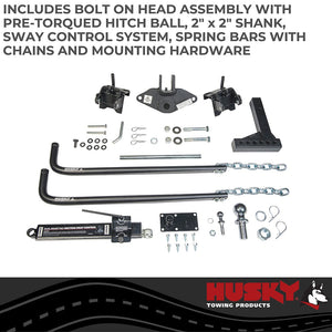 Product of Husky Towing 30849 12000 Pound Round Bar Weight Distribution Hitch 
