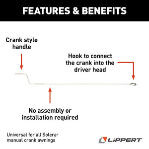 Product of Lippert Components 300030 Awning Crank Handle