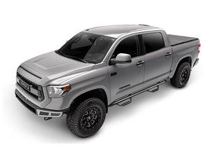 Product of N-Fab C1489CC-TX Black Matte Textured Powder Coated Round Nerf Bar - Truck Wheel To Wheel 