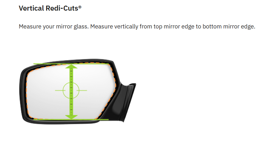Burco Mirrors 5617h Exterior Mirror Glass||vertical Redi-Cuts.Png||86||bur5617h||2240613