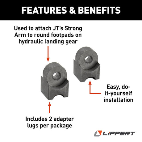 Product of Lippert Components 314592 Trailer Stabilizer Jack Stand Lock Arm Mount