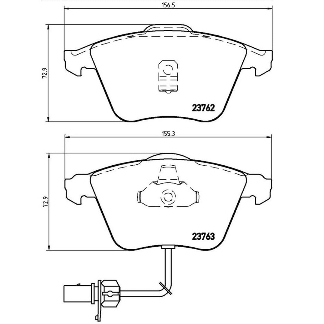 Product of Brembo P85056 Brake Pad - Set Of 4 