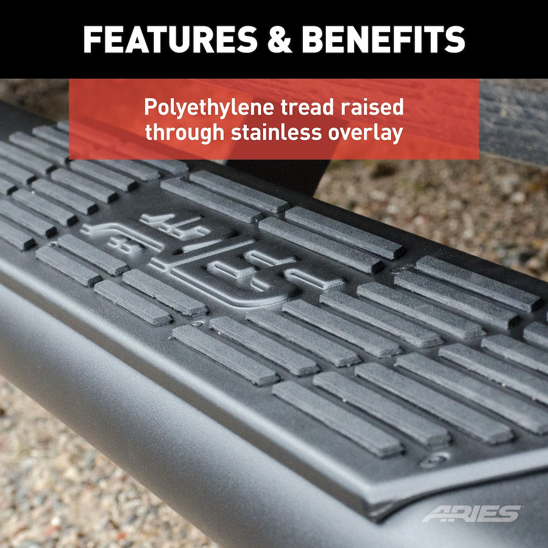 Product of Aries 2057975 Black Powder Coated Running Board 