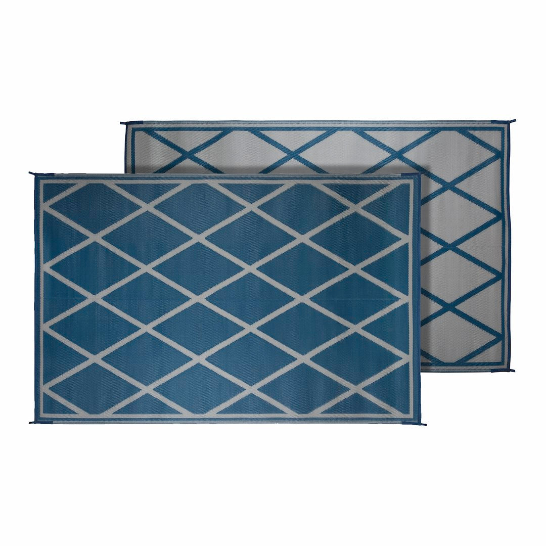 Faulkner 68919 Patio Mat||flk_68912_Patio Mat_Diamond_Blue Ivory_Front-Back.Jpg||85||flk68919||1009746