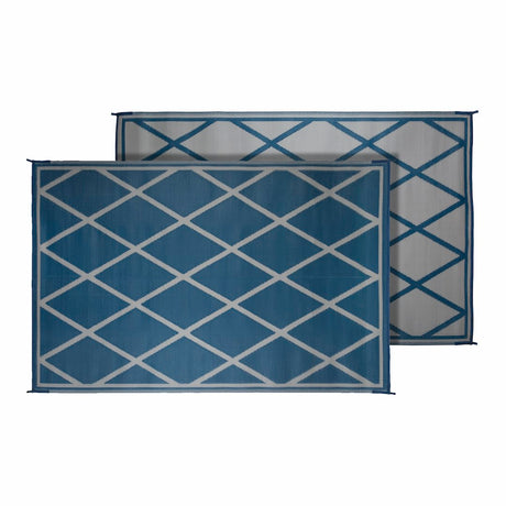 Faulkner 68919 Patio Mat||flk_68912_Patio Mat_Diamond_Blue Ivory_Front-Back.Jpg||85||flk68919||1009746