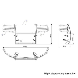 Black Horse Offroad 17gs12ma Grille Guard||17gs12ma_6.Jpeg||90||blk17gs12ma||1788478