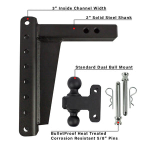 Product of Bulletproof Hitches HD2010 2 Inch Receiver Trailer Hitch Ball Mount 