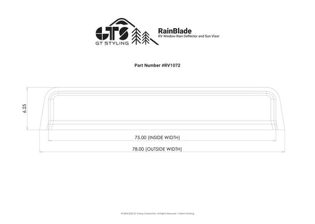 Gt Styling Rv1072 Rainguard||rv1072-Spec.Jpg||86||g49rv1072||1493465