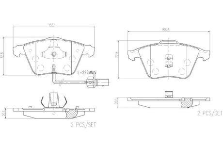 Brembo P85056n Brake Pad||p85056n_2.Jpg||86||brmp85056n||2091778