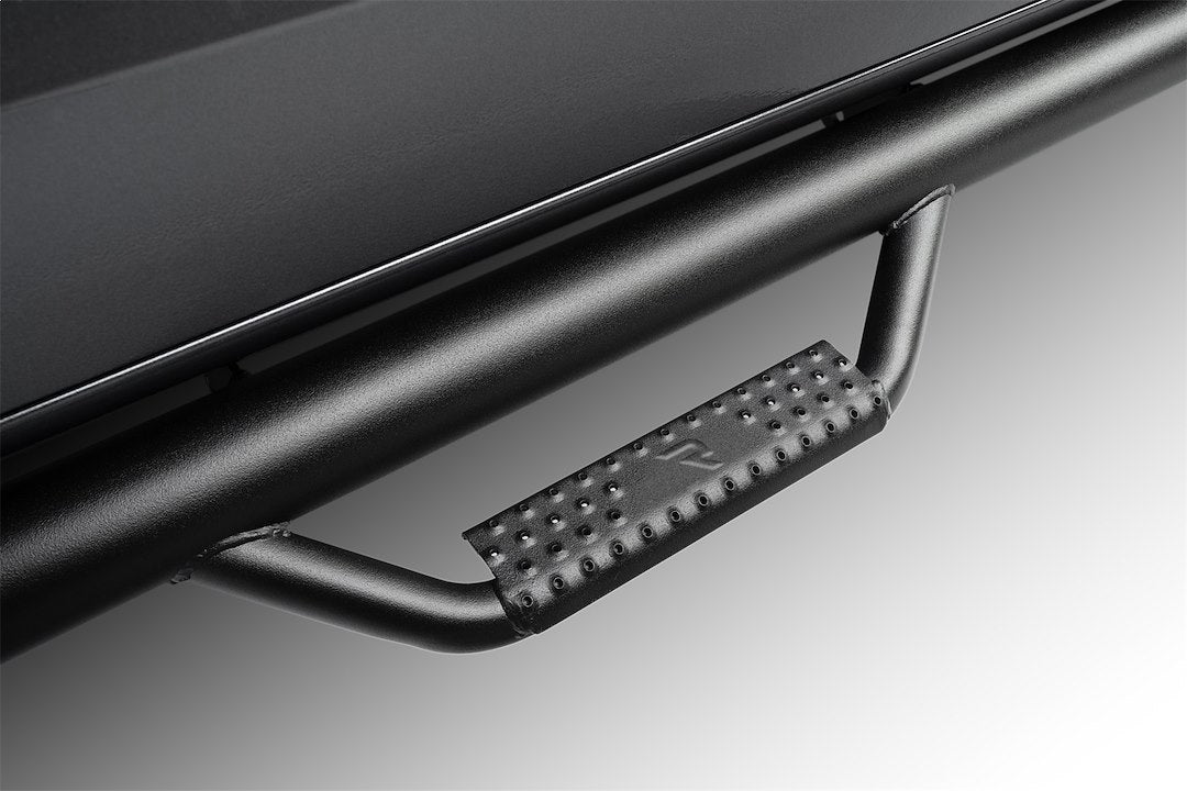 Product of N-Fab T0798CC-6-TX Black Matte Textured Powder Coated Round Nerf Bar - Truck Wheel To Wheel 