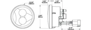J.W. Speaker 0346493 Turn Signal Light Assembly - Led||0346483_Dimension.Jpg||91||j470346493||1114408