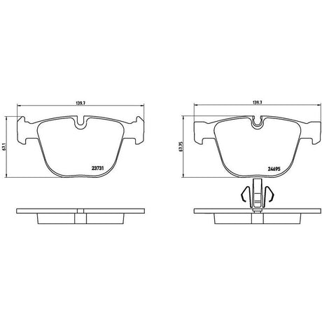 Product of Brembo P06053 Brake Pad - Set Of 4 