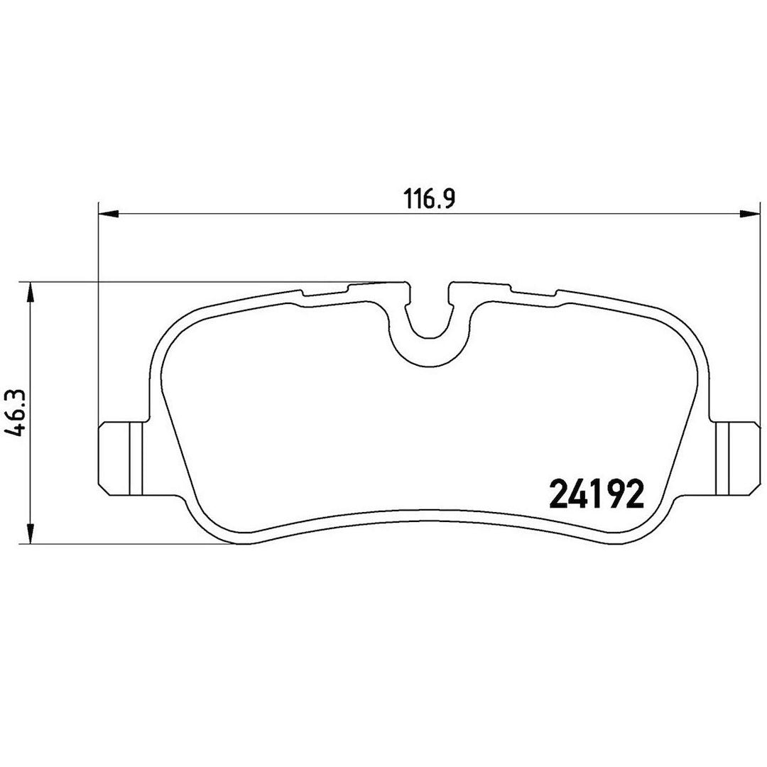 Product of Brembo P44019 Brake Pad - Set Of 4 