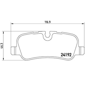 Product of Brembo P44019 Brake Pad - Set Of 4 