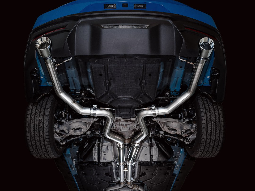 Product of AWE Tuning 3020-32650 Track Edition Cat-Back System Dual Exhaust System Kit 