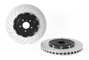 Product of Brembo 09B38613C02 Vented Cross Drilled 1 Piece Brake Rotor 