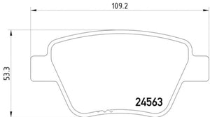 Product of Hella 355014021 Brake Pad - 