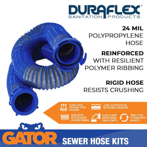 Product of Duraflex 22005 15 Feet Gray Sewer Hose Yes 
