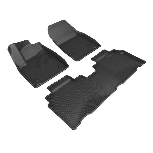 Product of 3D Mats KAGU L1CD02501509 Black Thermoplastic Rubber Of Carbon Fiber Texture Floor Liner 