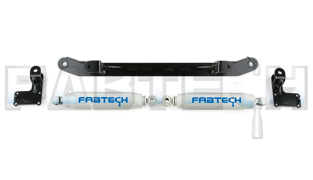 Product of Fabtech Motorsports FTS8023 Dual Twin Tube Steering Stabilizer 