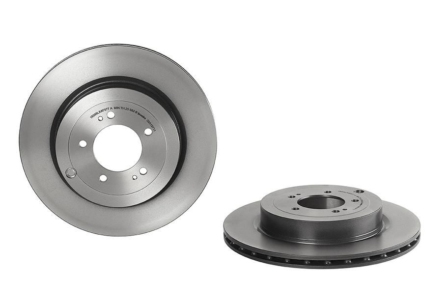Product of Brembo 09A19711C02 Vented 1 Piece Brake Rotor 