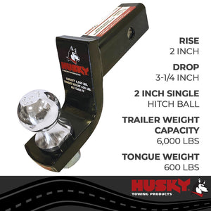Product of Husky Towing 31367 2 Inch Receiver Trailer Hitch Ball Mount 