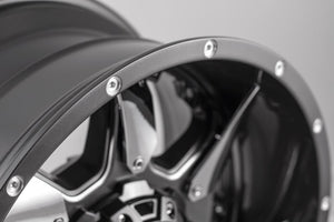 Product of Grid Wheels 24x14 Graphite With Natural Accents Wheel - 5x5.00 Bolt Pattern 