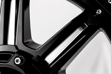 Product of Grid Wheels 20x10 Gloss Black With Natural Accents Wheel - 5x5.00 Bolt Pattern 