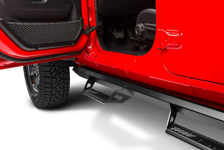 Product of N-Fab PRJ1980T-TX Predator Pro Nerf Bar With Drop Down Steps 