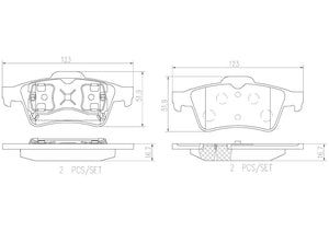 Product of Brembo P59044N Brake Pad - Set Of 4 