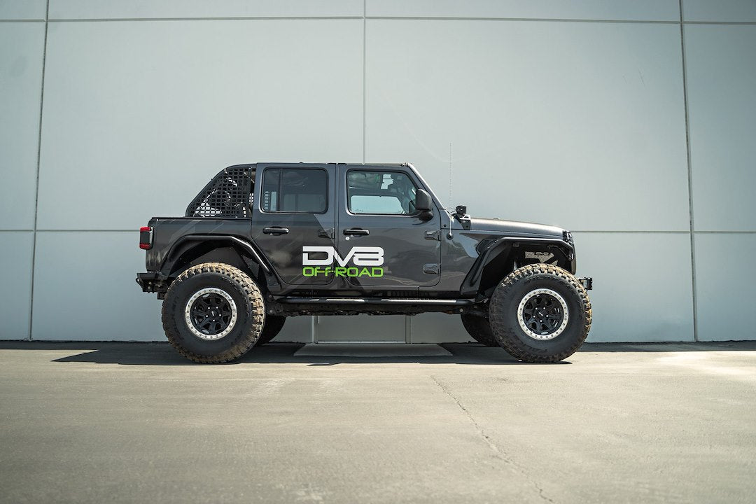 Product of DV8 Offroad SRJL-08 OE Plus Nerf Bar With Surface Steps 